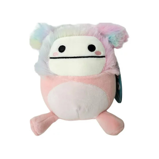 Squishmallow Official Kellyto 5 Inch Diane the Pink Multicolor Bigfoot "First to Market" Caparinne Brina Zozo Ultimate Soft Plush Toy